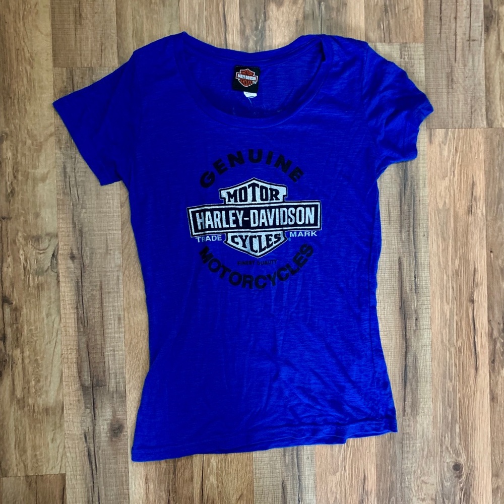 Harley Davidson women’s tee with glitter